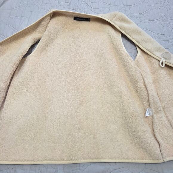 MEROKEETY Woman's Cream Colored Very Soft Vest Size Small - Picture 6 of 8